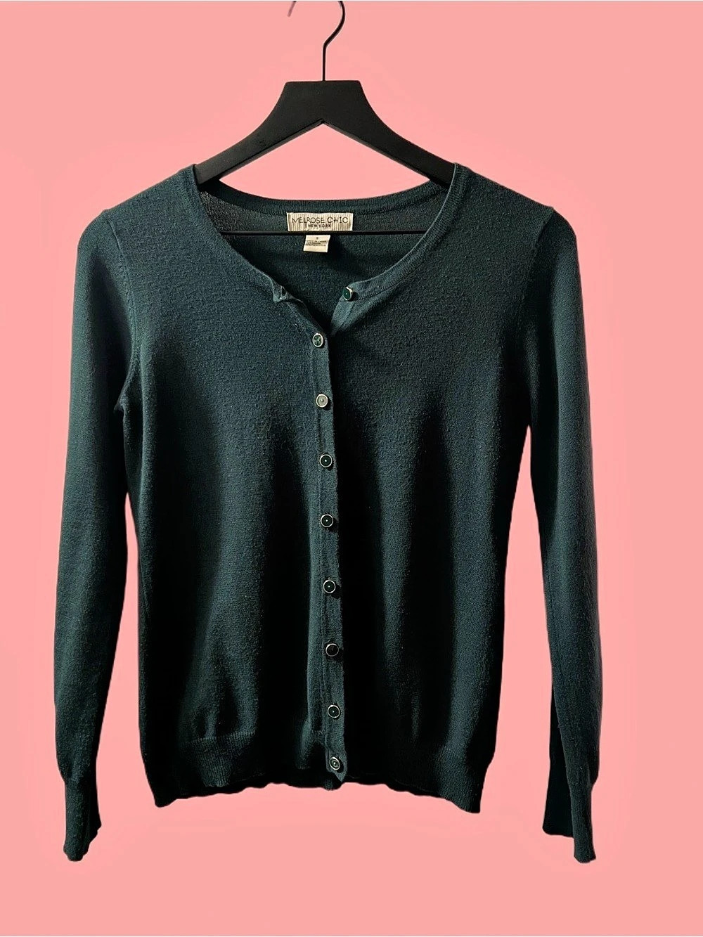 Melrose Chic Cardigan Green Size Small Like New